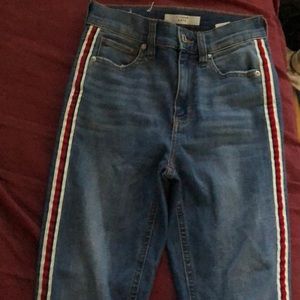 Dynamite skinny jeans with stripes